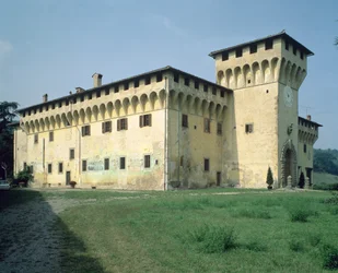 Villa Medicea Cafaggiolo, entworfen für Cosimo Il Vecchio (1389-1464)
